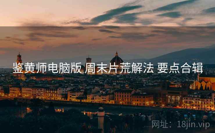 鉴黄师电脑版 周末片荒解法 要点合辑